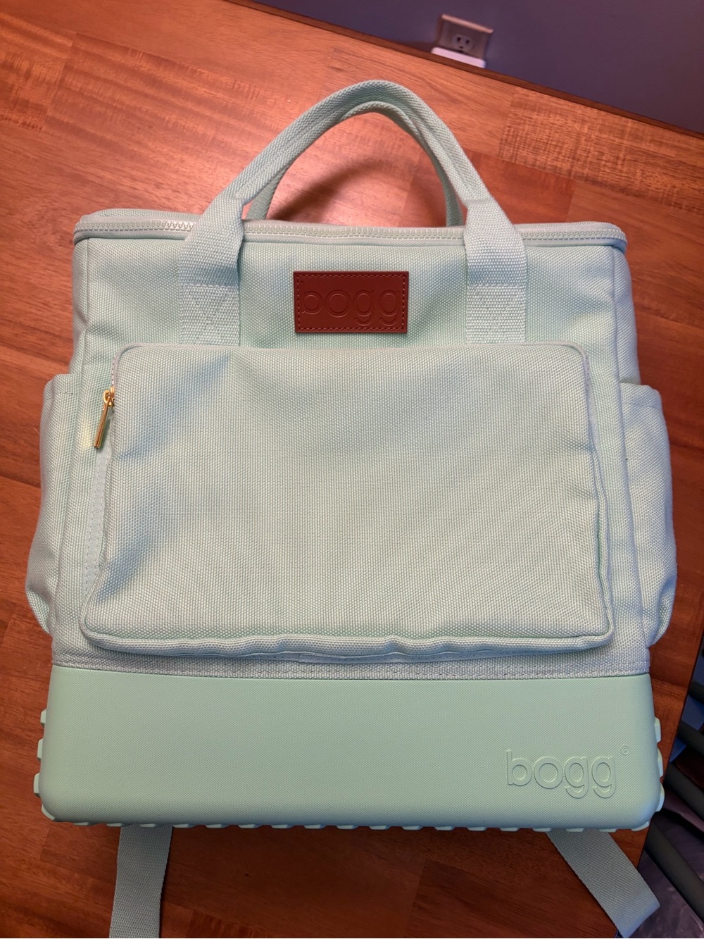 Bogg Mint Green Canvas Backpack